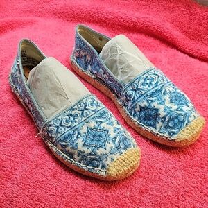 Brighton Blue Floral Espadrilles